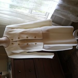 NWOT Tahari 2pc tank dress and jacket in Ivory. Sz. 10